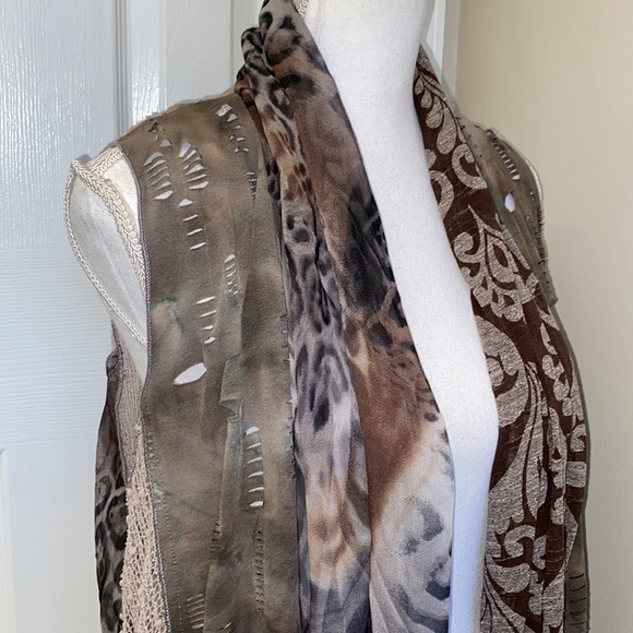 Alberto Makali Open Long Asymmetrical Vest NWT - Picture 4 of 16